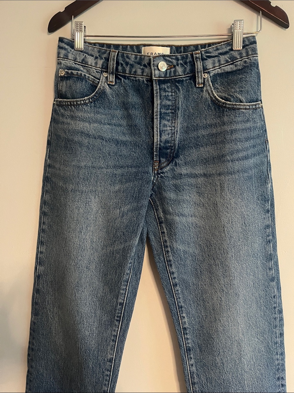 FRAME The Essential Rapture Straight-Leg Jeans - Picture 6 of 14